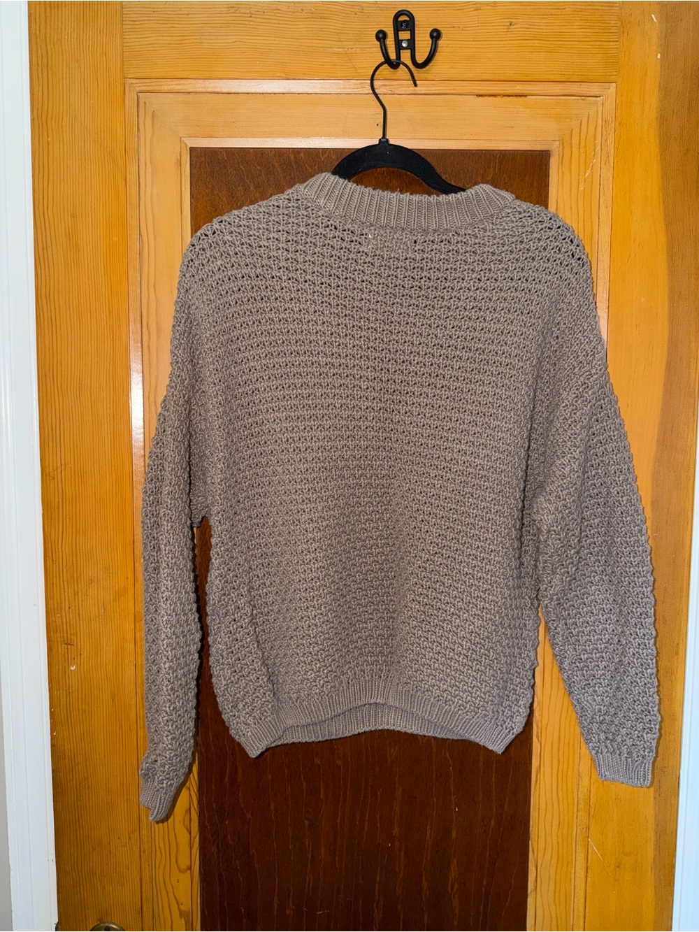 Universal Thread Taupe Crewneck Knit Sweater - Picture 2 of 2